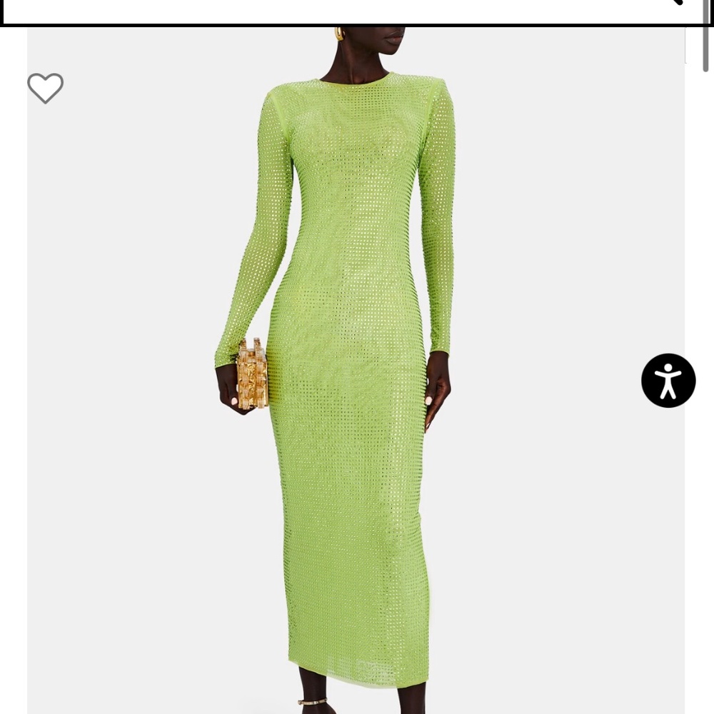 Self Portrait GG Crystal Embellished Midi Dress